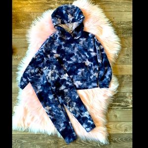 ON Tie Dye Matching Sweatshirt Sweatpants Set